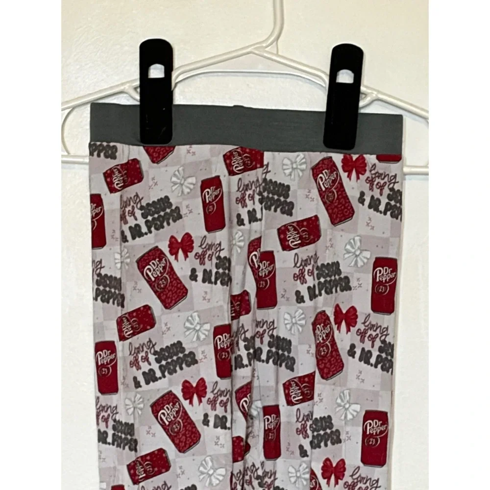 Gigi's Kids Pajama Set 4T‎ Dr Pepper Soda Print Short Sleeve Top Pants